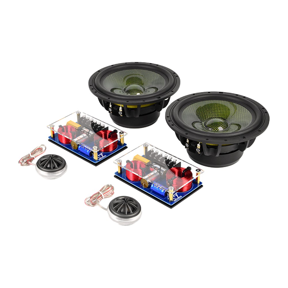 【CW-600T】6.5-Inch Pure Carbon Fiber Automotive Speaker Component Set